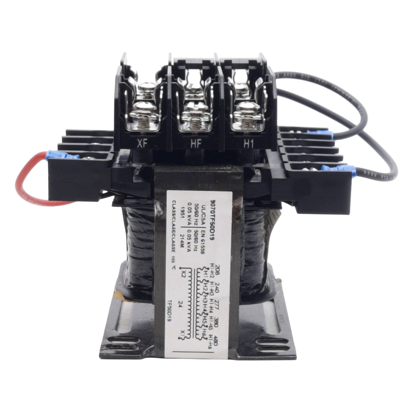 New Square D 9070TF50D19 Industrial Control Transformer 50VA, 480VAC Prim, 24VAC Sec