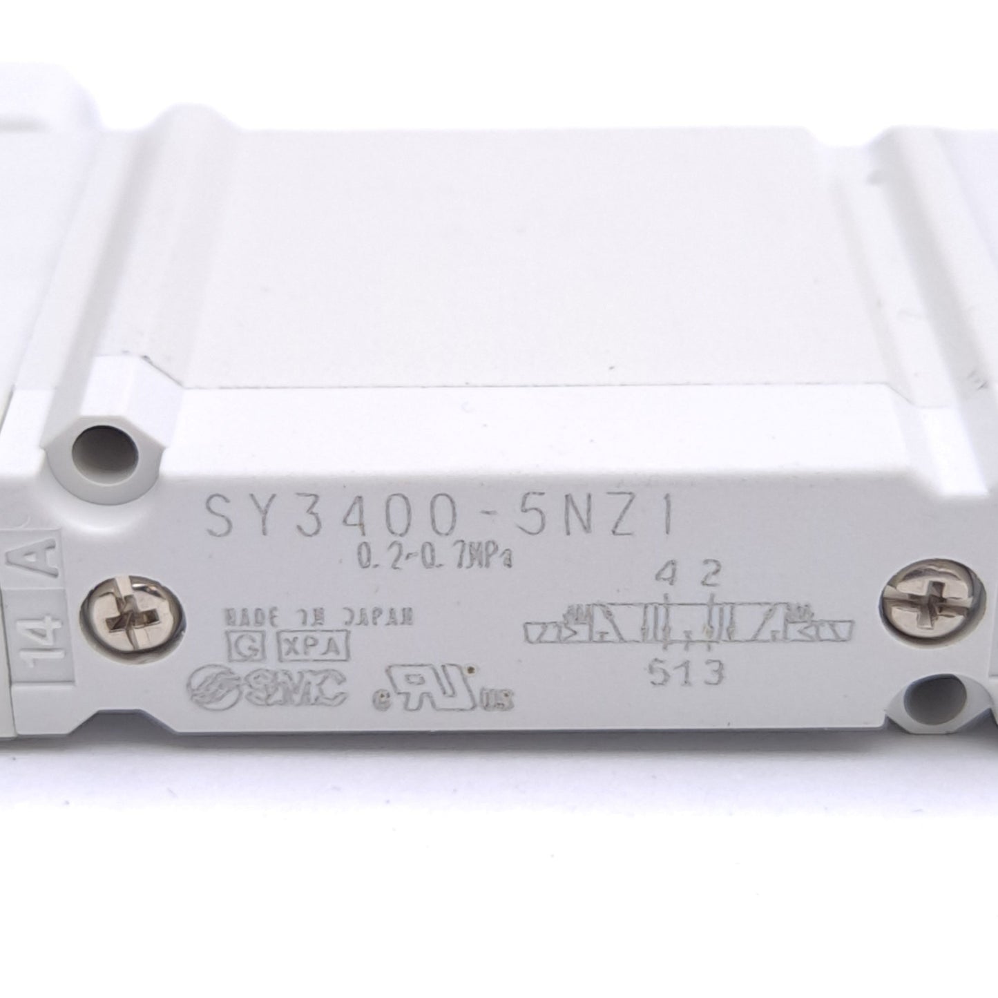 New – Open box SMC SY3400-5NZ1 Solenoid Valve, 3-Pos Exhaust Center, 0.2-0.7MPa, 24VDC Coil