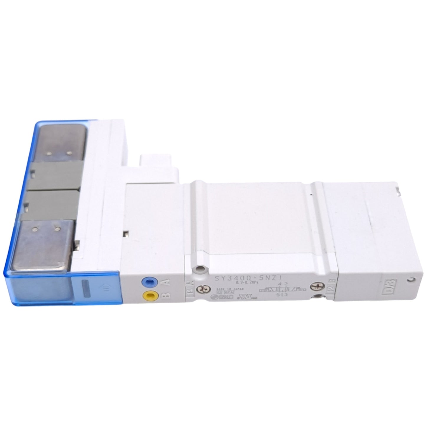 New – Open box SMC SY3400-5NZ1 Solenoid Valve, 3-Pos Exhaust Center, 0.2-0.7MPa, 24VDC Coil