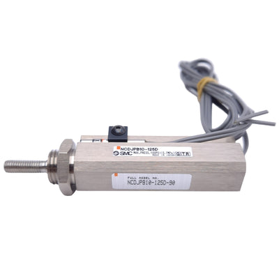 New – Open box SMC NCDJPB10-125D-90 Pin Cylinder, ø3/8in Bore, 1-1/4in Stroke, 100psi Max