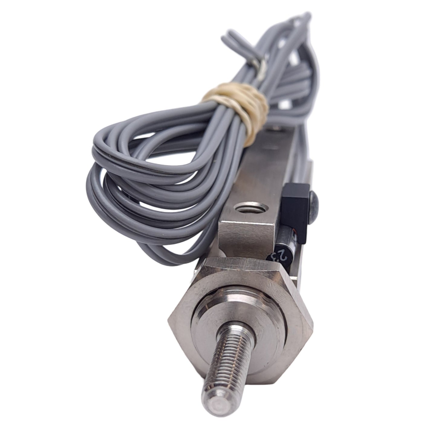 New – Open box SMC NCDJPB10-100D-90 Pin Cylinder, ø3/8in Bore, 1in Stroke, 100psi Max