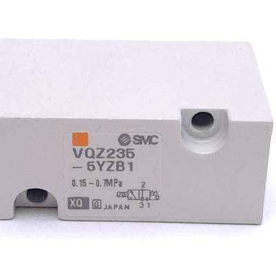 New – Open box SMC VQZ235-5YZB1 Solenoid Valve, 0.15-0.7MPa, DIN Terminal, 24VDC Coil