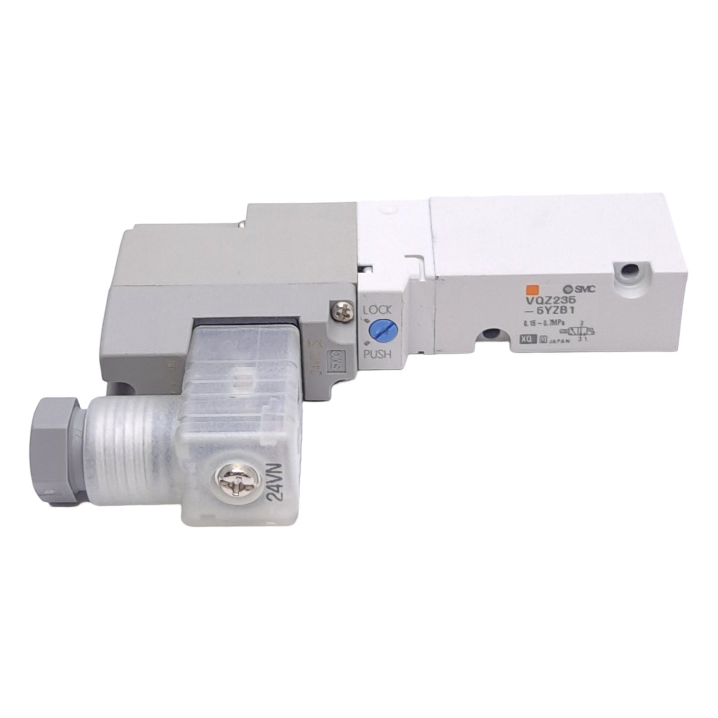 New – Open box SMC VQZ235-5YZB1 Solenoid Valve, 0.15-0.7MPa, DIN Terminal, 24VDC Coil