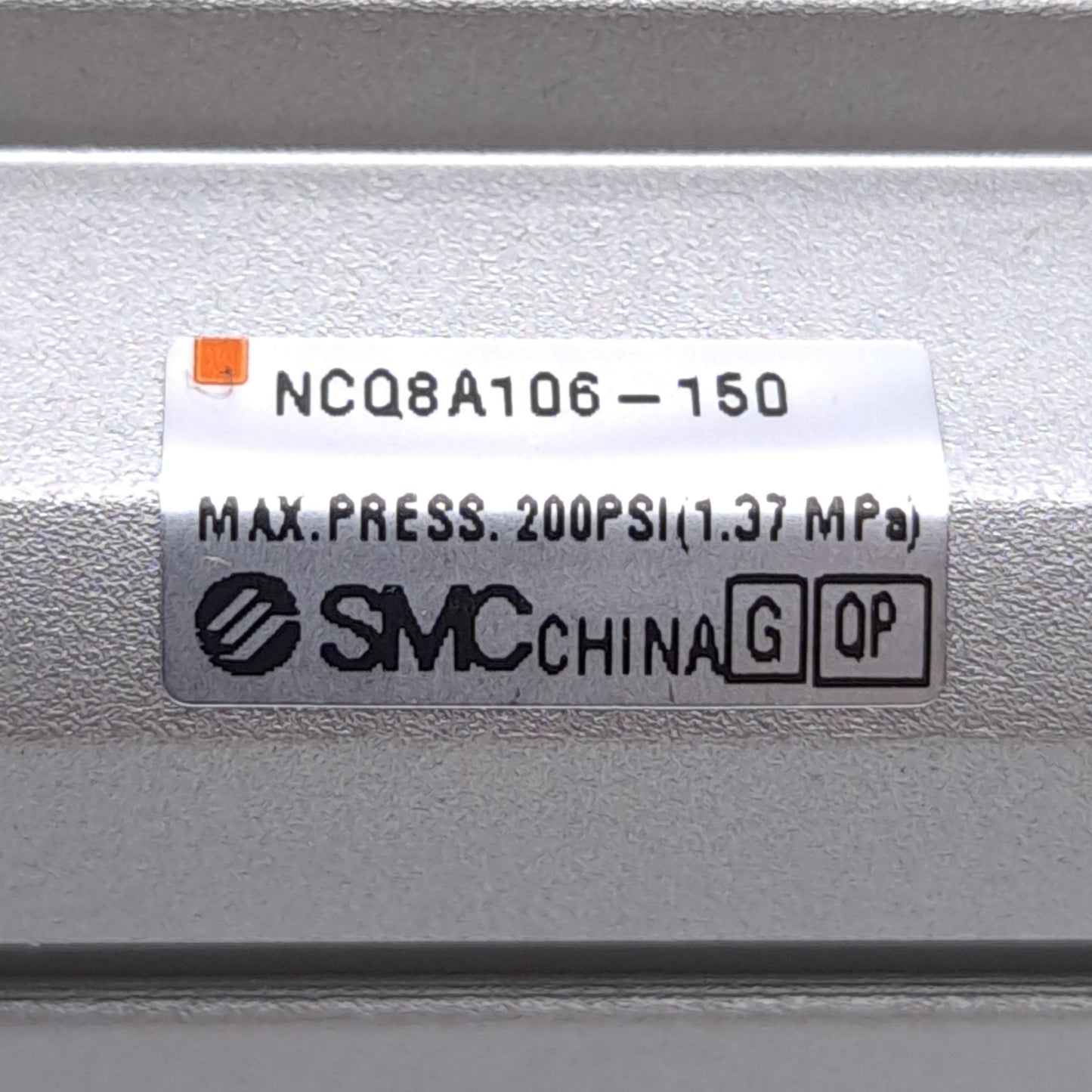 New – Open box SMC NCQ8A106-150 Compact Cylinder, ø1-16" Bore, 1-1/2" Stroke, 200psi Max