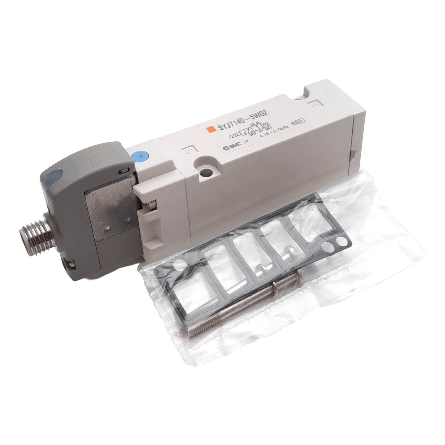 New SMC SY7140-5WOZ Solenoid Valve 2-Position Single 0.15-0.7MPa M8 3-Pin 24VDC Coil