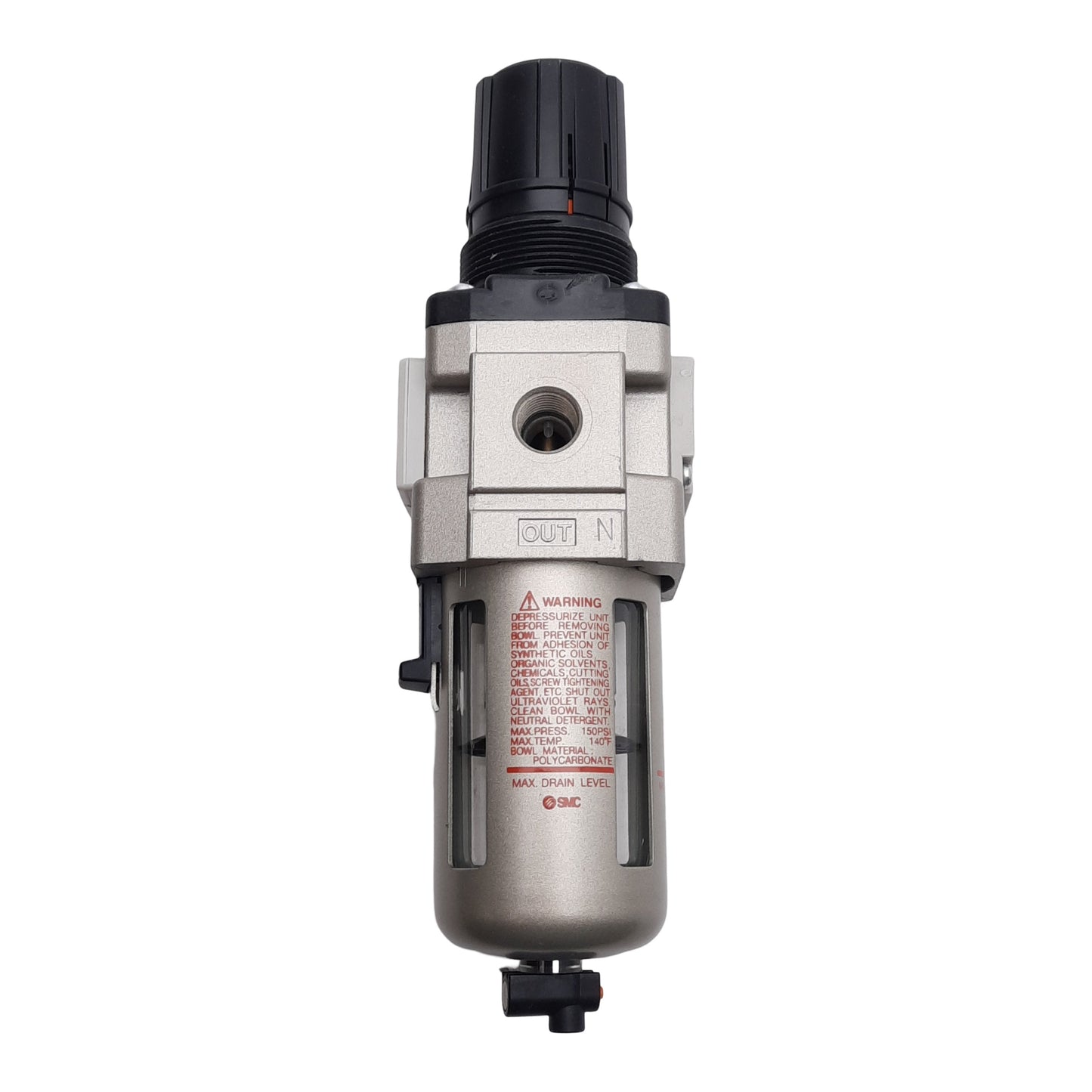 New SMC AW30-N02E-Z Filter Regulator, 7-125PSI Set, 5µm Filtration, 1/4in NPT Ports