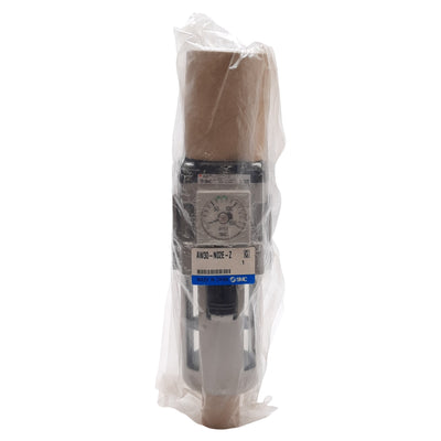 New SMC AW30-N02E-Z Filter Regulator, 7-125PSI Set, 5µm Filtration, 1/4in NPT Ports
