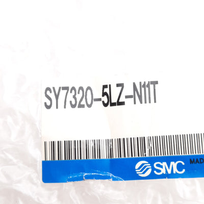 New SMC SY7320-5LZ-N11T Solenoid Valve, 0.2-0.7MPa, ø3/8in One-Touch, 24VDC Coil