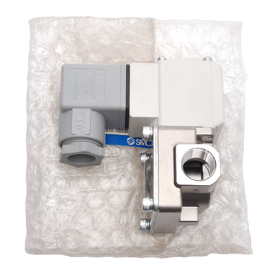 New SMC VXD233EGB Solenoid Valve ø10mm Orifice 0.02-0.4MPa Oil 3/8in NPT 24VDC Coil