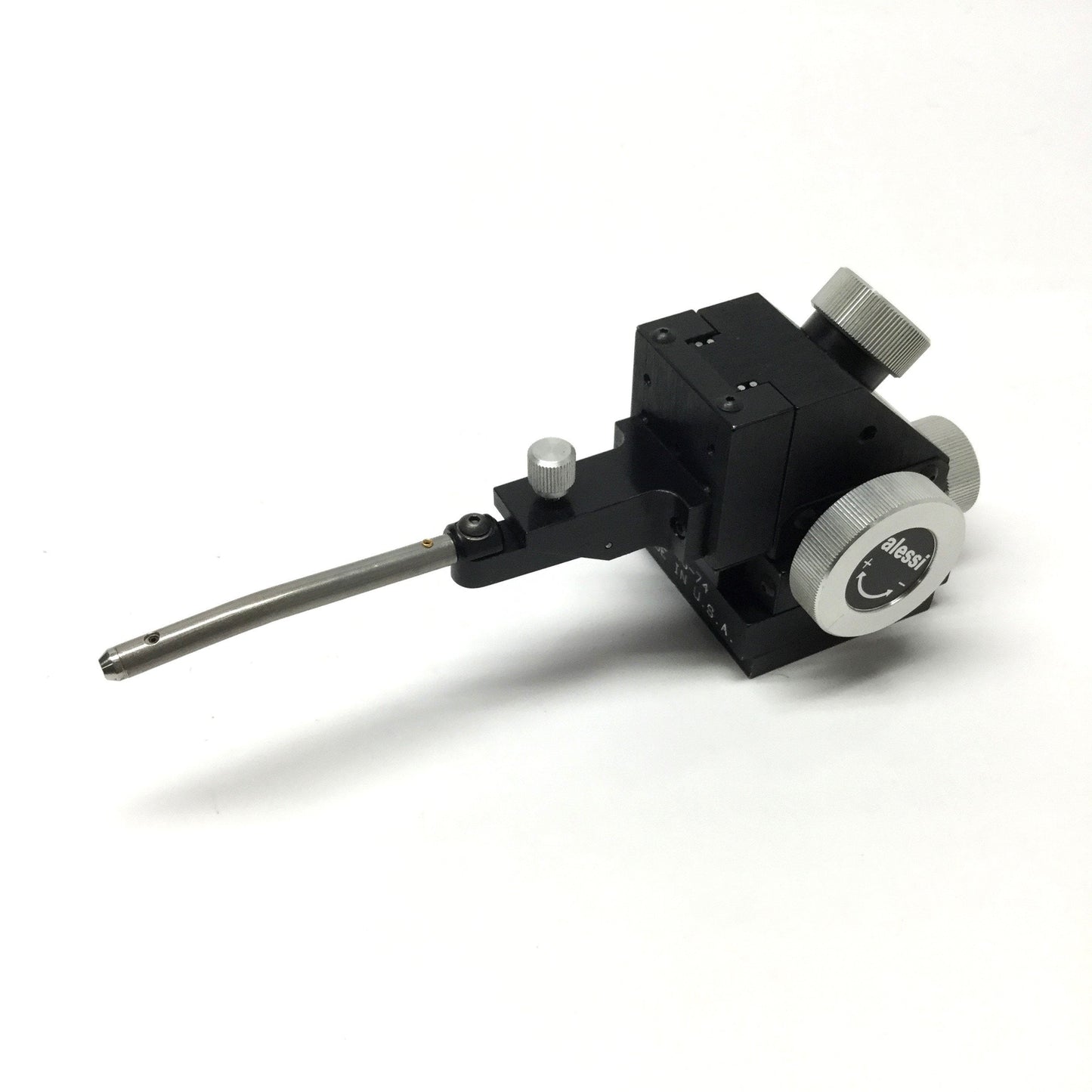 Used Alessi MH2 Precision 3-Axis Probe Tip Linear Micropositioner XY 1/2", Z 1/4"