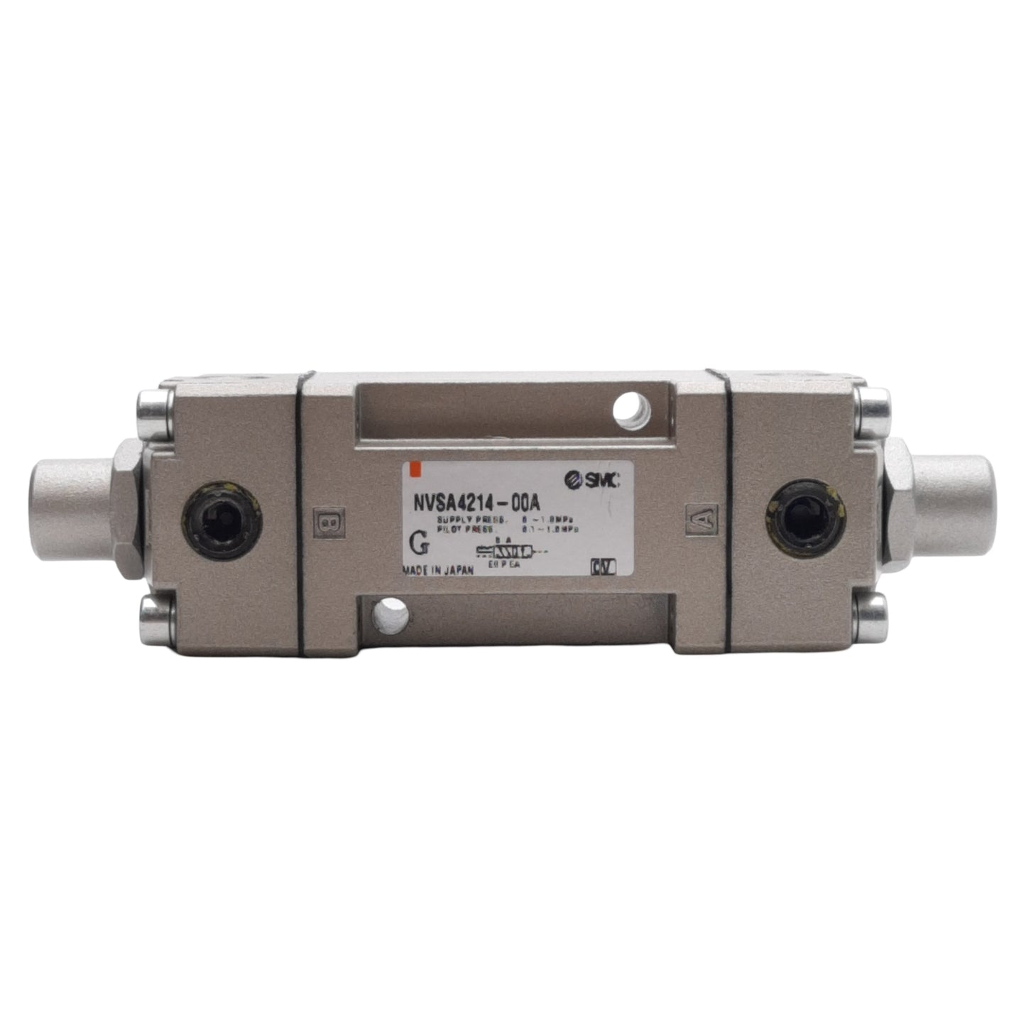 New SMC NVSA4214-00A Directional Air Valve, 20-150PSI Double Pilot, No Sub-Plate