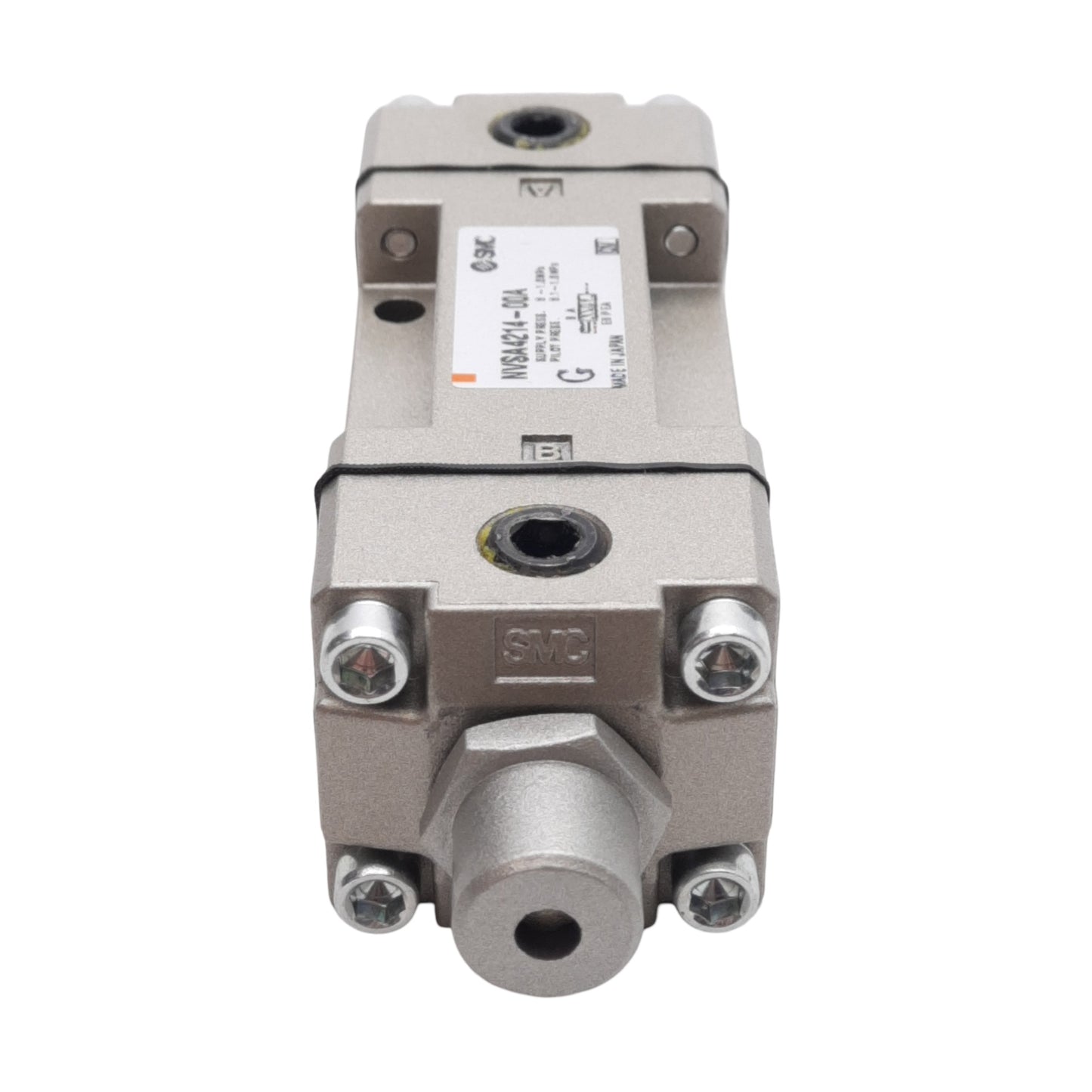 New SMC NVSA4214-00A Directional Air Valve, 20-150PSI Double Pilot, No Sub-Plate