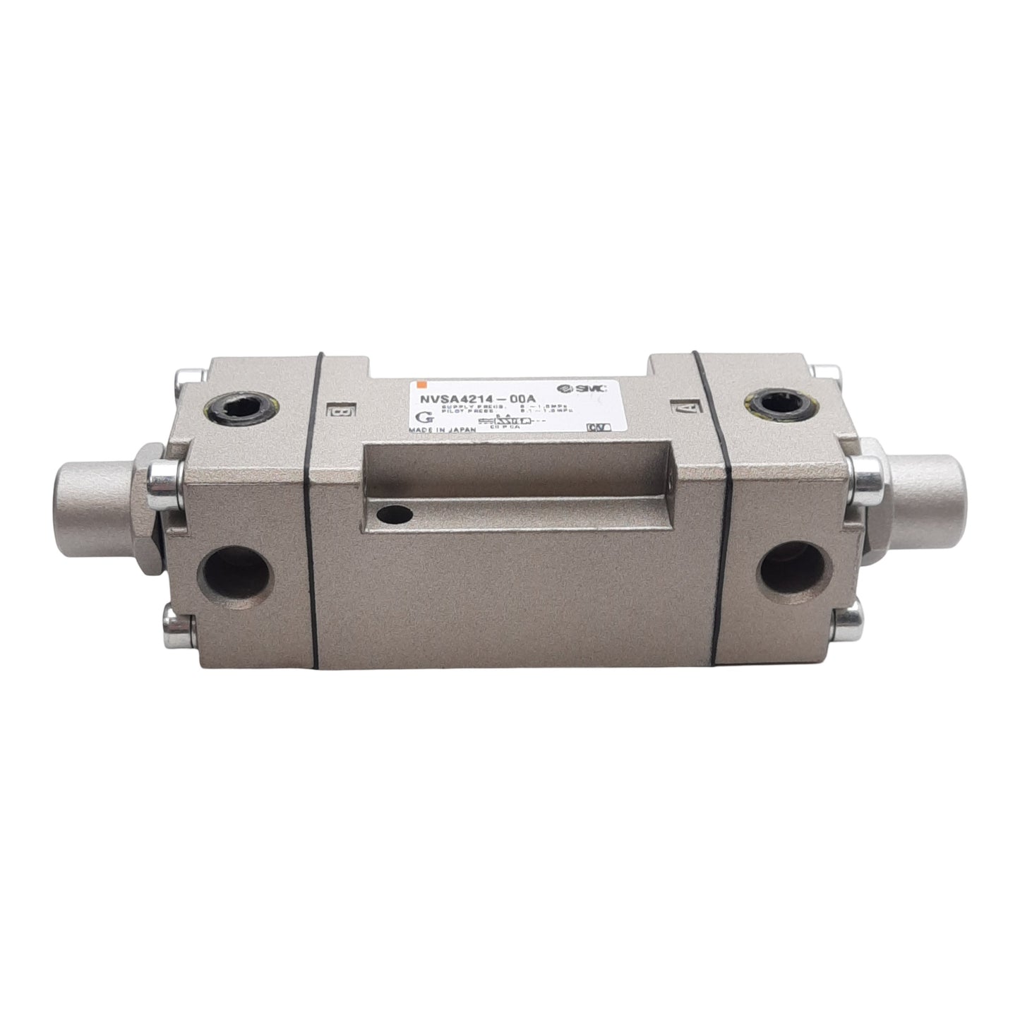 New SMC NVSA4214-00A Directional Air Valve, 20-150PSI Double Pilot, No Sub-Plate