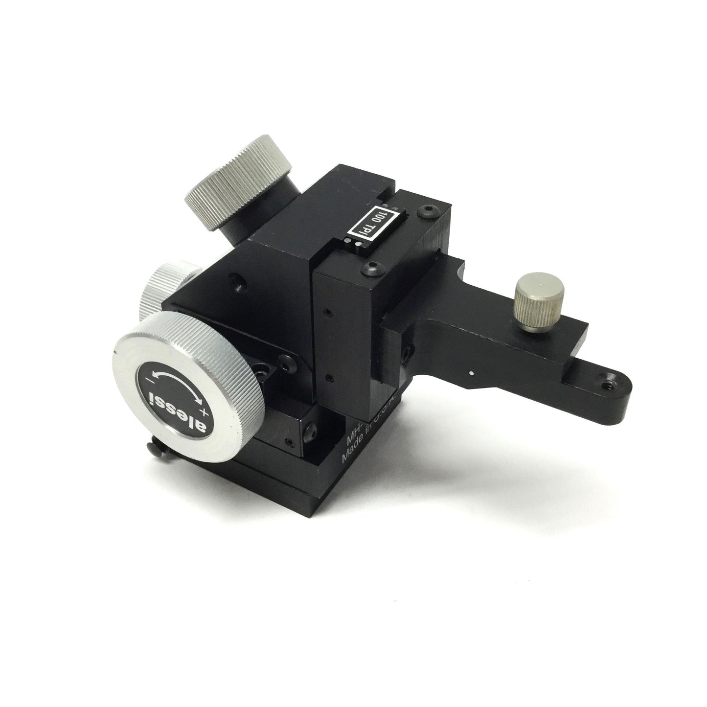 Used Alessi MH2 Precision 3-Axis Probe Tip Linear Micropositioner XY 1/2", Z 1/4"