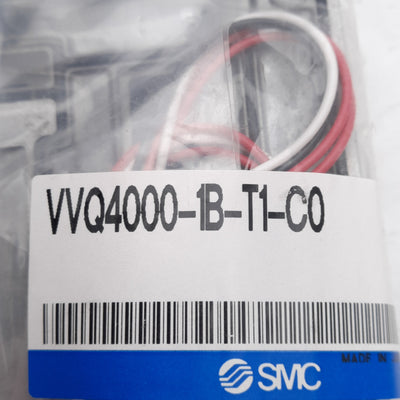 New SMC VVQ4000-1B-T1-C0 Manifold Block, Plug Lead, Rubber Seal, For VQ4000 Series