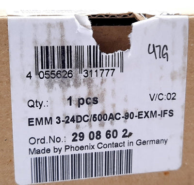 New Phoenix Contact EMM 3-24DC/500AC-90-EXM-IFS Motor Managemant 3 Phase 24VDC