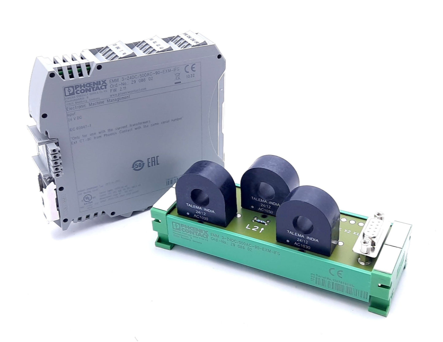 New Phoenix Contact EMM 3-24DC/500AC-90-EXM-IFS Motor Managemant 3 Phase 24VDC