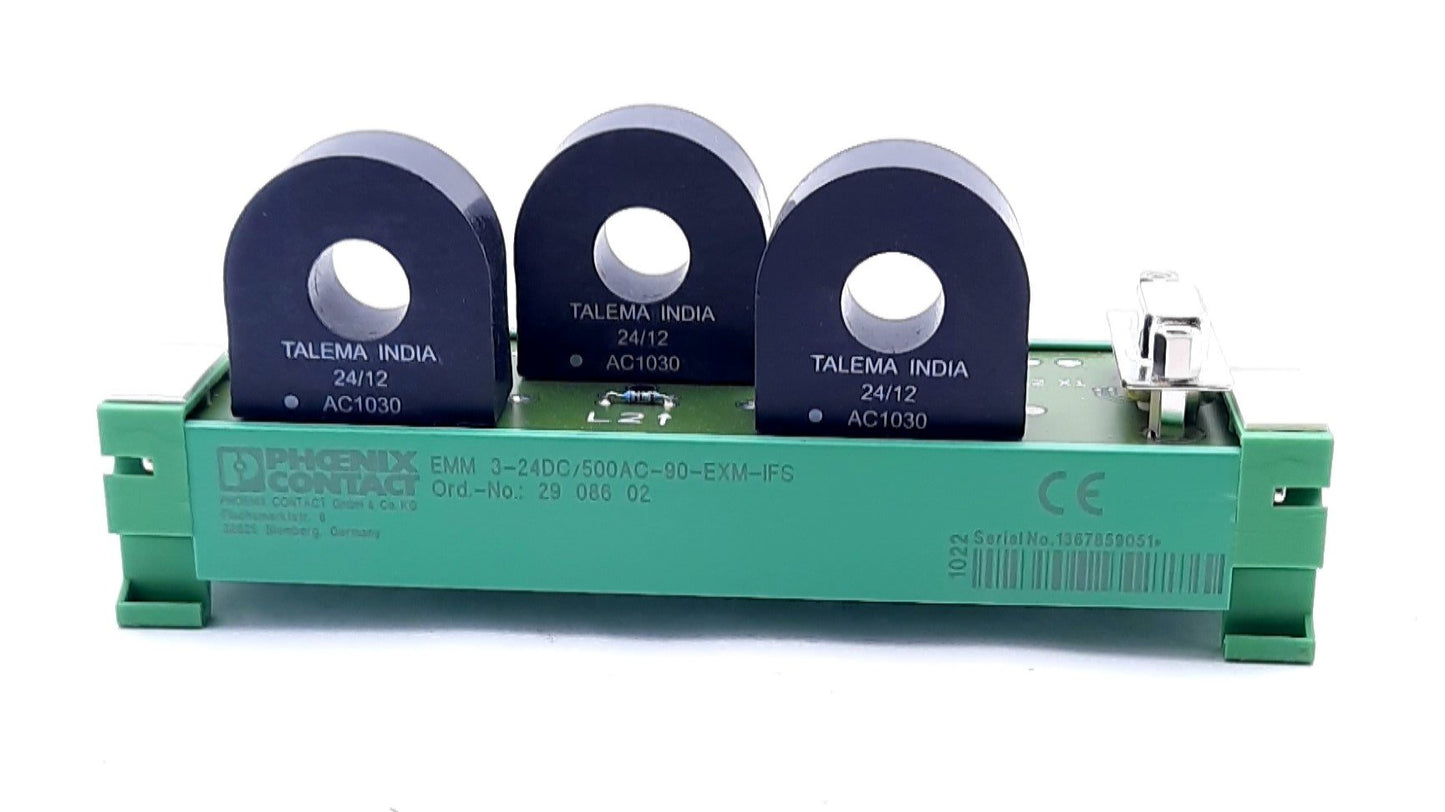 New Phoenix Contact EMM 3-24DC/500AC-90-EXM-IFS Motor Managemant 3 Phase 24VDC