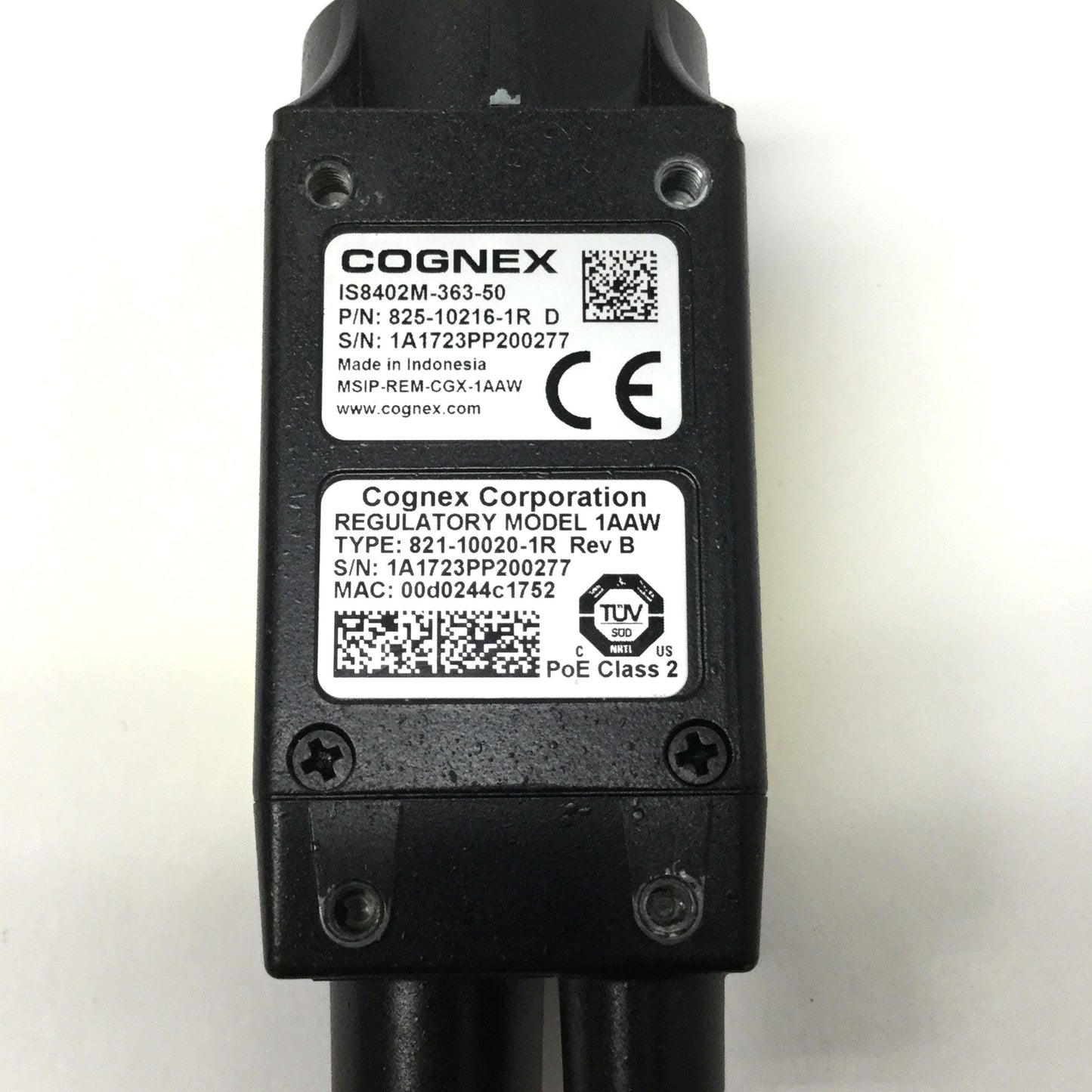 Used Cognex IS8402M-363-50 Digital Industrial Monochrome Machine Vision Camera PoE