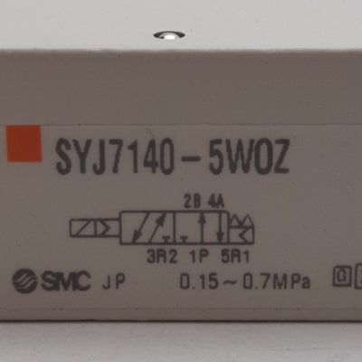 New SMC SYJ7140-5WOZ Solenoid Valve, 2-Position Single, 0.15-0.7MPa, 24VDC Coil