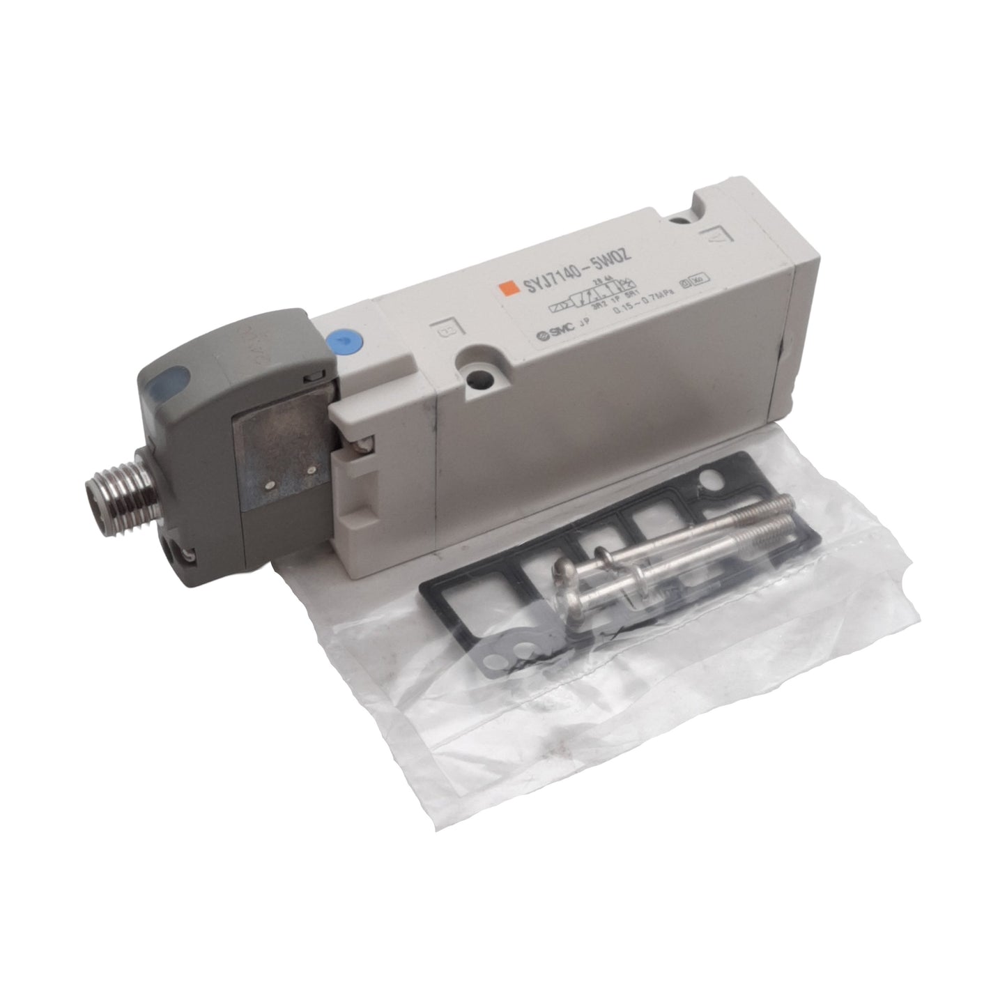New SMC SYJ7140-5WOZ Solenoid Valve, 2-Position Single, 0.15-0.7MPa, 24VDC Coil