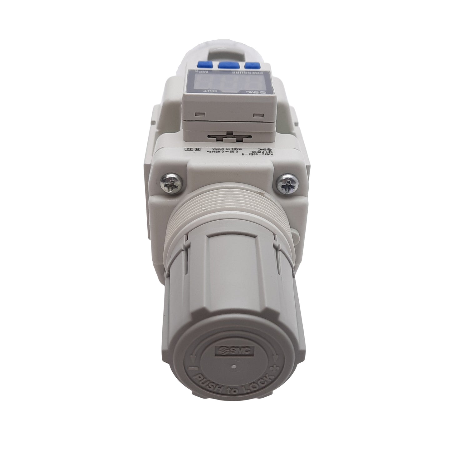 New SMC AW30-03BE3-B Filter Regulator, 5µm, 0.05-0.85MPa Set, Rc 3/8in, 12-24VDC