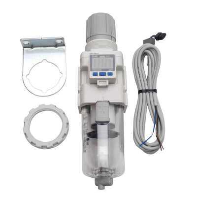 New SMC AW30-03BE3-B Filter Regulator, 5µm, 0.05-0.85MPa Set, Rc 3/8in, 12-24VDC