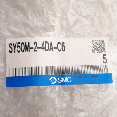 New Lot of 5 SMC SY50M-2-4DA-C6 Manifold Block Assembly For SY5000 Series Manifolds
