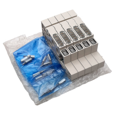 New Lot of 5 SMC SY50M-2-4DA-C6 Manifold Block Assembly For SY5000 Series Manifolds