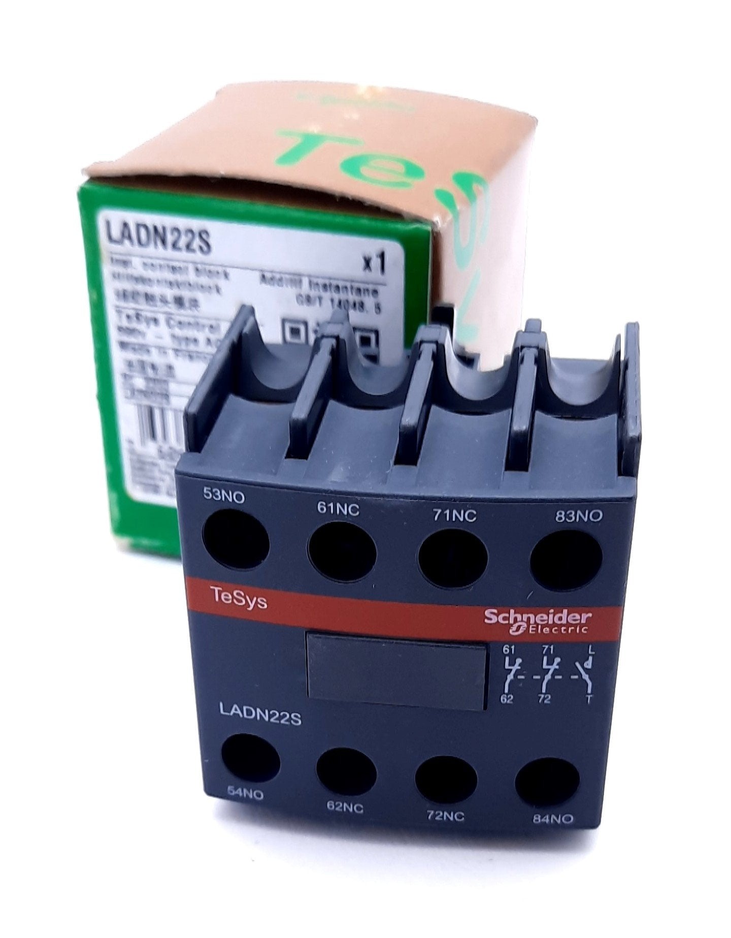 New Schneider Electric LADN22S Auxiliary Contact Block 2N.O 2N.C 690V 10A