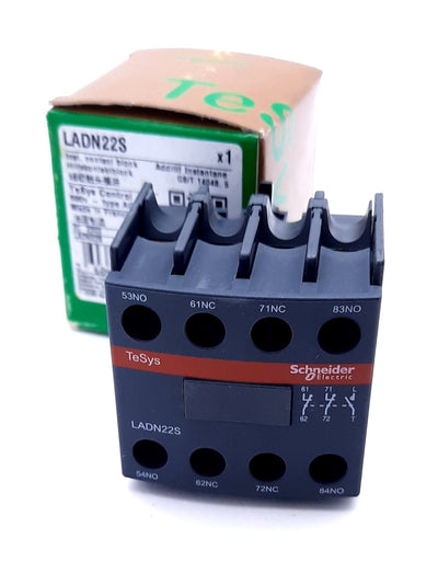 New Schneider Electric LADN22S Auxiliary Contact Block 2N.O 2N.C 690V 10A