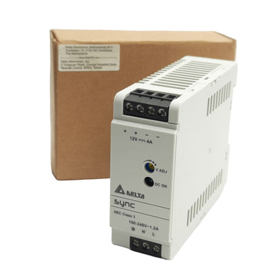 New Delta Electronics DRS-12V50W1NZ Power Supply 100-240VAC Input, 12VDC 4A Output