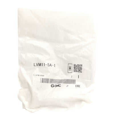 New SMC LVM11-5A-1 Valve For Chemicals, N.C., M5 Port, PEEK/EPDM, 24VDC Coil