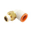 New Lot of 9 SMC KQ2L13-02AS Male Elbow Fittings 1/2in P2C OD Tube to 1/4R