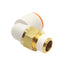 New Lot of 9 SMC KQ2L13-02AS Male Elbow Fittings 1/2in P2C OD Tube to 1/4R