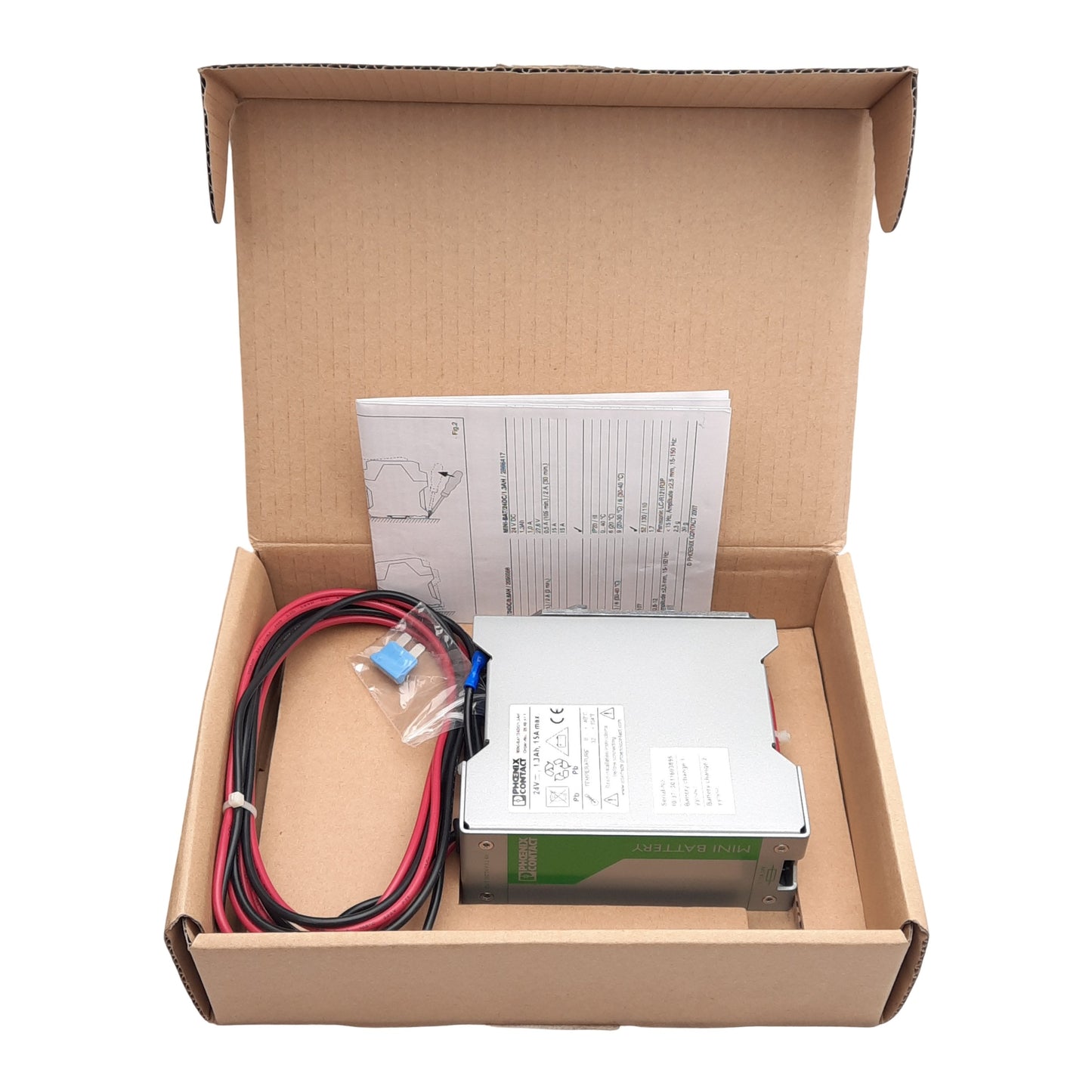 New Phoenix Contact 2866417 MINI-BAT/24DC/1.3AH Battery Pack, 24VDC, 1.3Ah, 15A