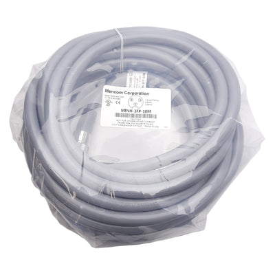 New Mencom MINH-3FP-10M Cordset 3-Pin 7/8-16UN2 Female to Flying Leads 600V 18A 10m