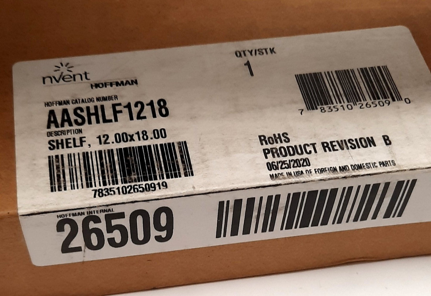 New Nvent AASHLF1218 Wall Mount Folding Shelf Steel 150Lb Capacity 18 x 12"