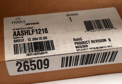 New Nvent AASHLF1218 Wall Mount Folding Shelf Steel 150Lb Capacity 18 x 12"