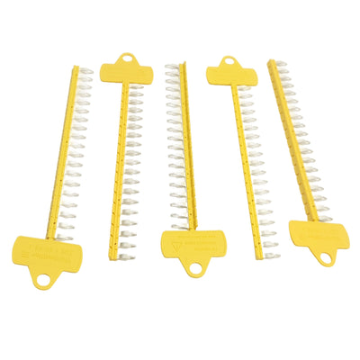 New Lot of 5 Weidmuller 1193690000 Terminal Block Cross Connectors, 19-P, 250V 17.5A