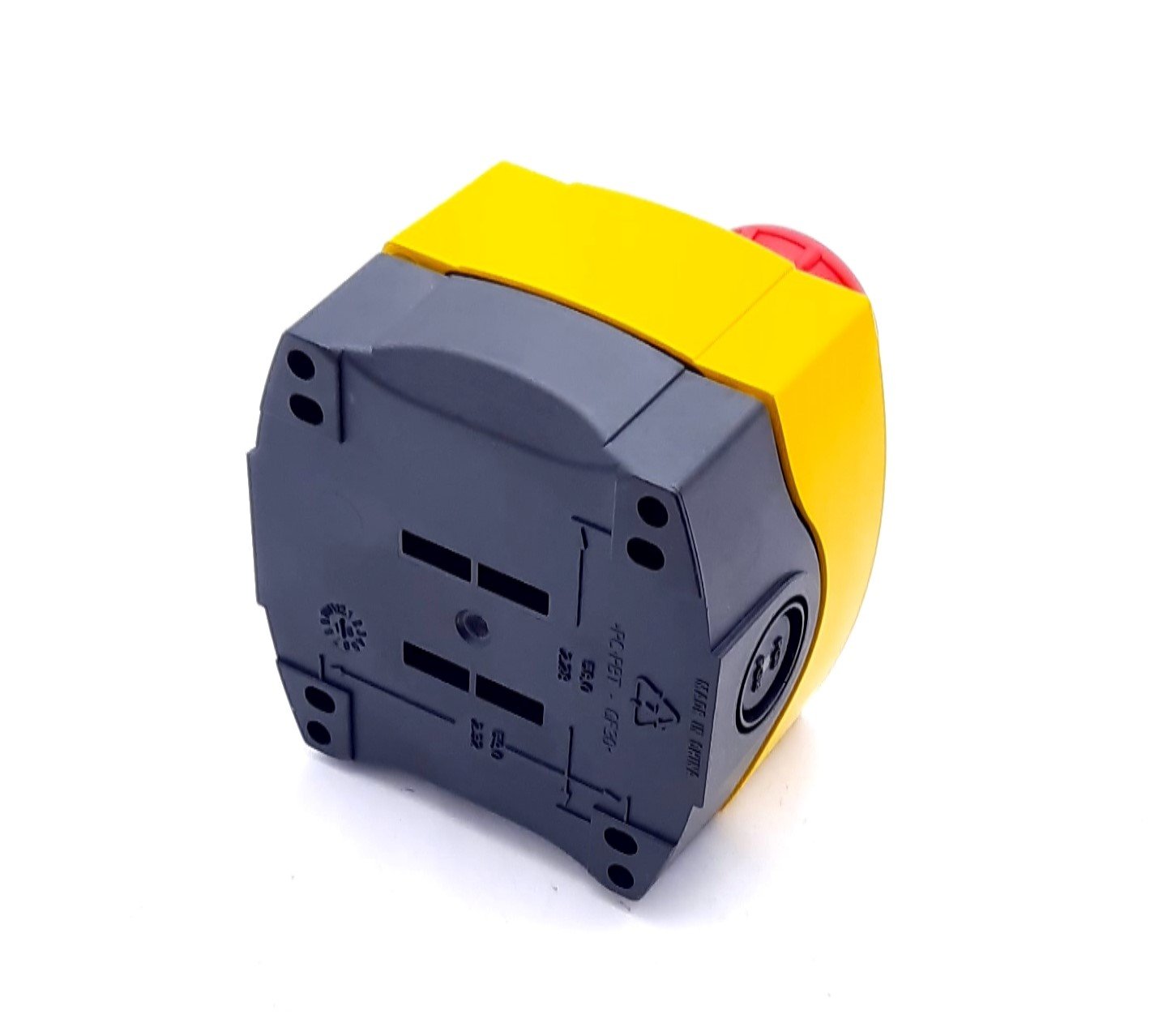 New Allen Bradley 800F-1YP2 1-Hole Enclosure E-Stop Station 1N.O 1N.C Twist Release