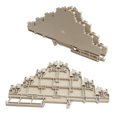 New Lot of 3 Weidmüller 120892000 Terminal Blocks, 4-Level 8 Contacts, 250V 20A
