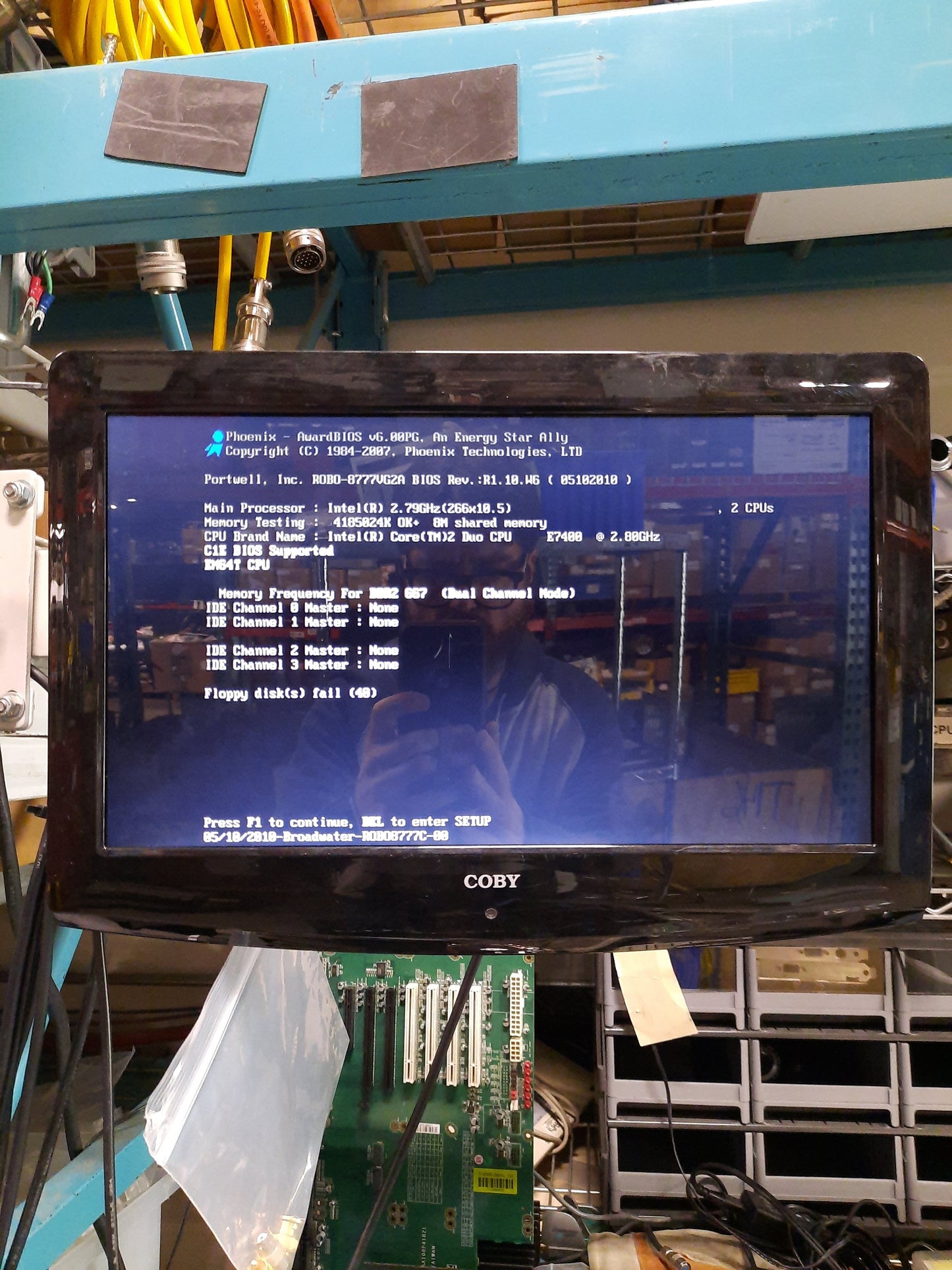 Used Portwell ROBO-8777VG2A Single Board Computer Intel Core 2 Duo 2.8GHz 4GB DDR2