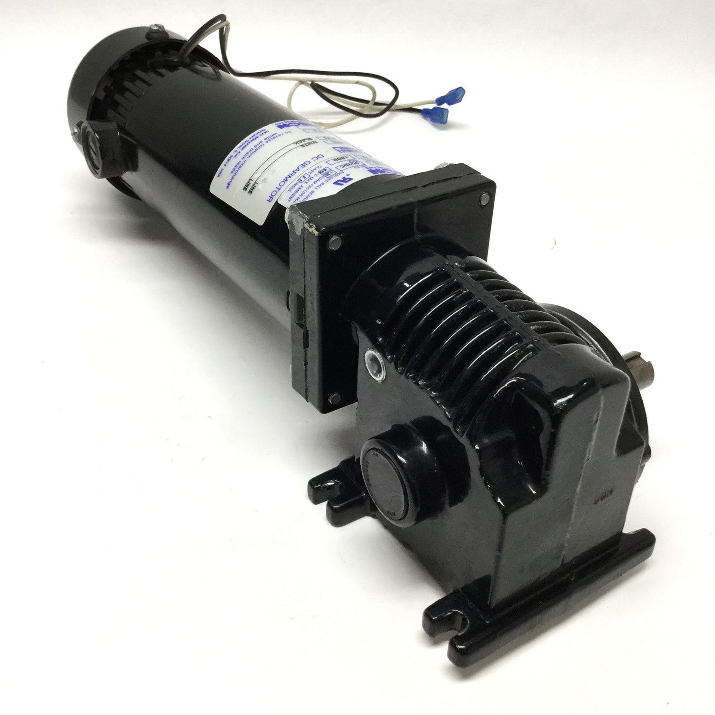 Used Bison 507-02-207L DC Gearmotor 90VDC, 10:1, 180RPM, 1/4HP, 55in-lbs, 5/8" Shaft