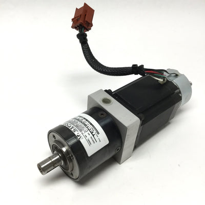 Used Anaheim 23L210D-LW6-04 Stepper Motor 1.8°, 6-Wire, NEMA 23 w/5:1 Gearbox & Brake