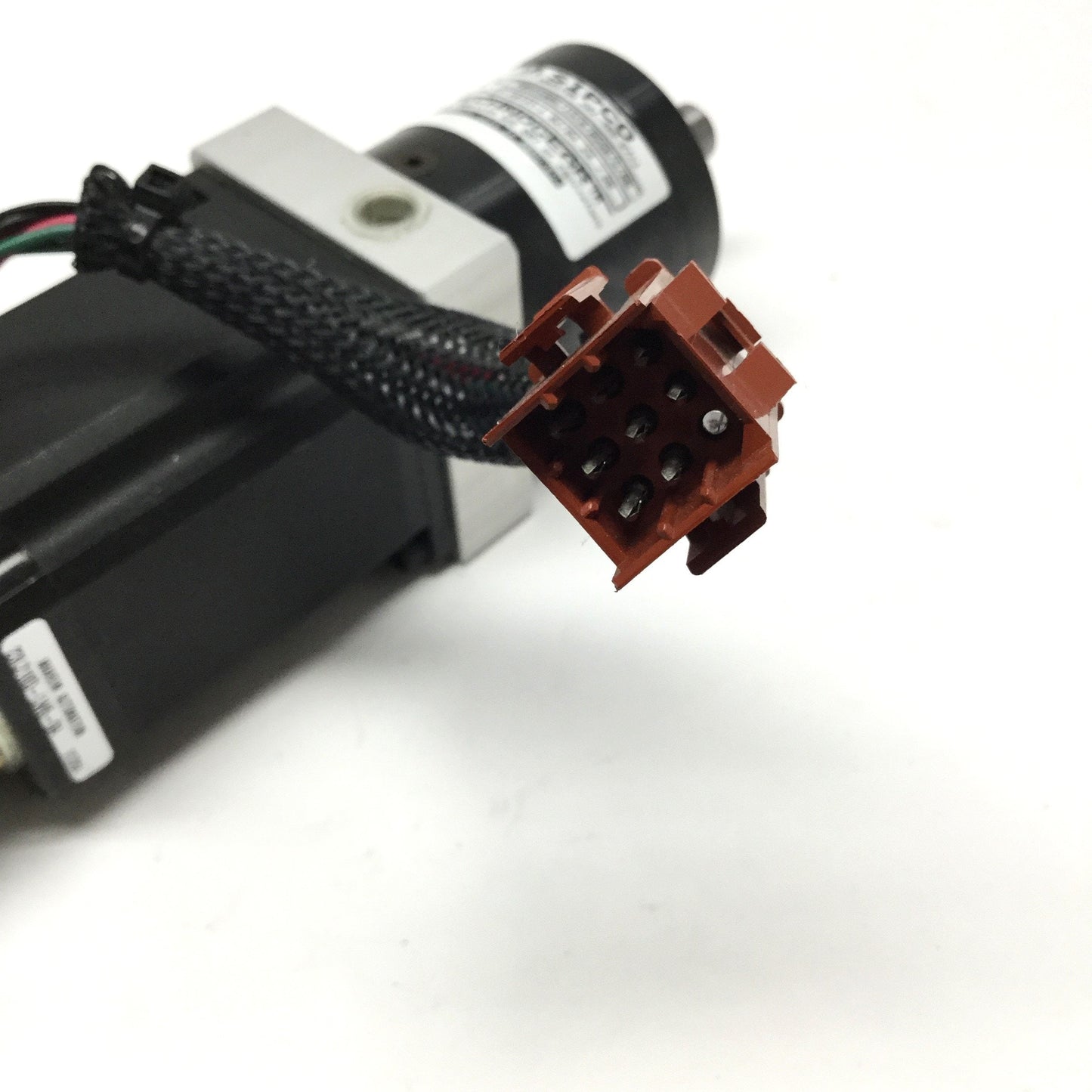Used Anaheim 23L210D-LW6-04 Stepper Motor 1.8°, 6-Wire, NEMA 23 w/5:1 Gearbox & Brake
