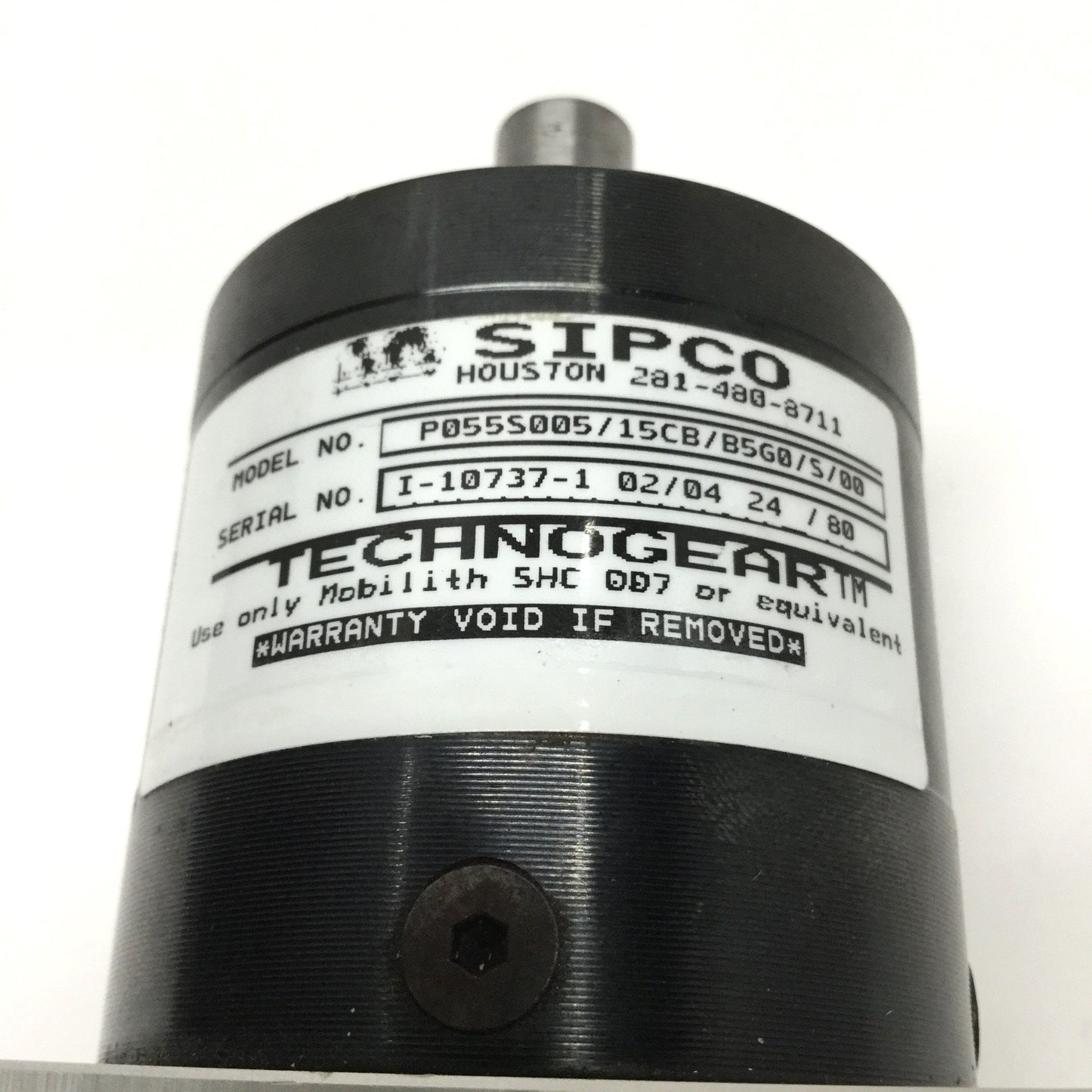 Used Anaheim 23L210D-LW6-04 Stepper Motor 1.8°, 6-Wire, NEMA 23 w/5:1 Gearbox & Brake