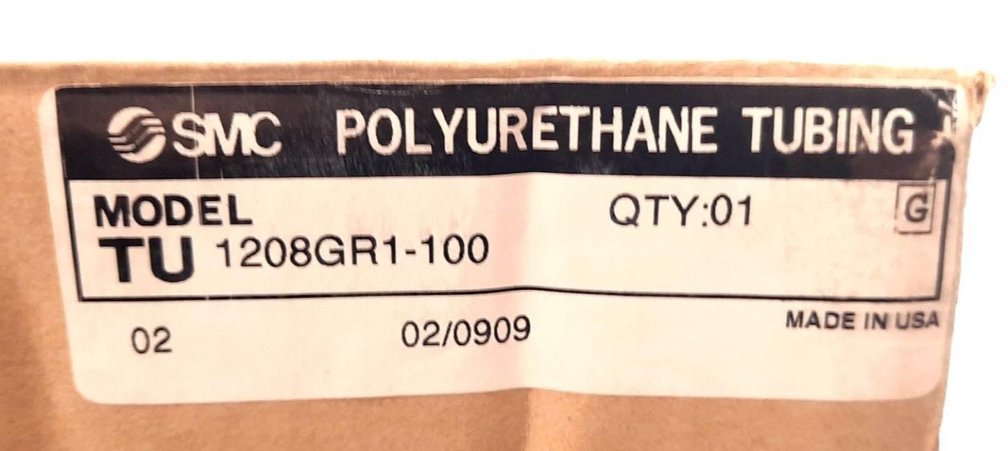New SMC TU1208GR1-100 Pneumatic Air Tubing 8Bar 100m/328ft 12mm O.D 8mm I.D