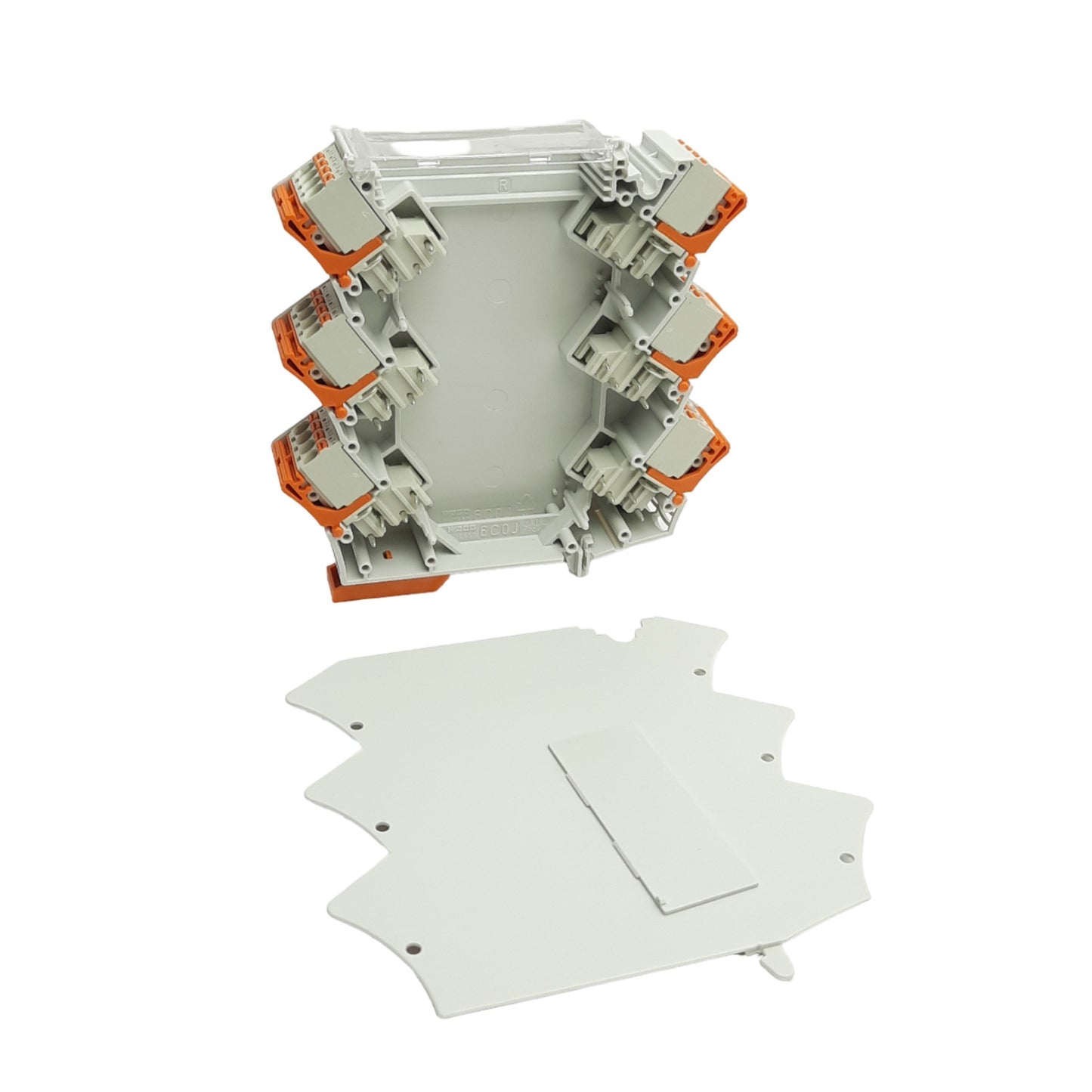 New Wago 2857-123 picoMAX Terminal Block Empty Housing, 4-Pole 3-Level, 300V 15A