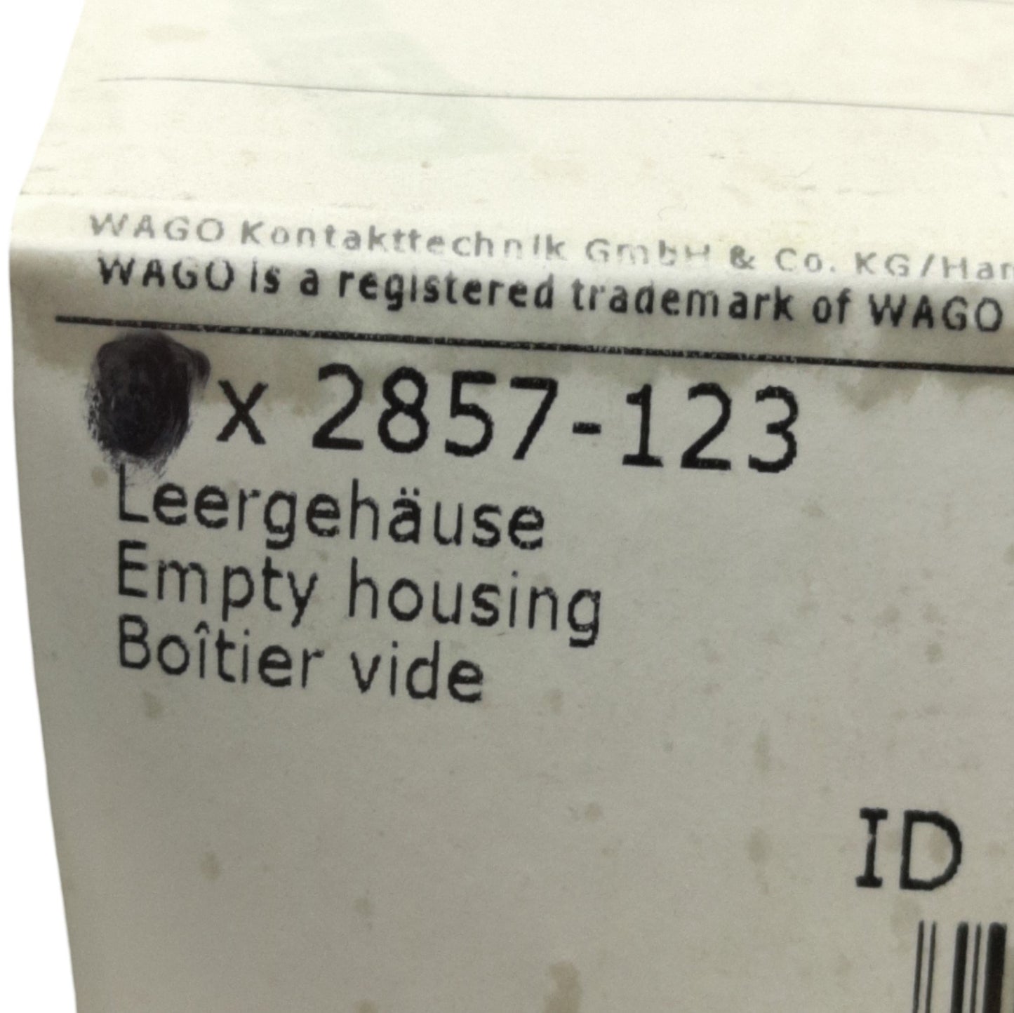 New Wago 2857-123 picoMAX Terminal Block Empty Housing, 4-Pole 3-Level, 300V 15A